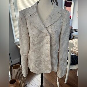 Suit Studio Cream Floral Women's Blazer